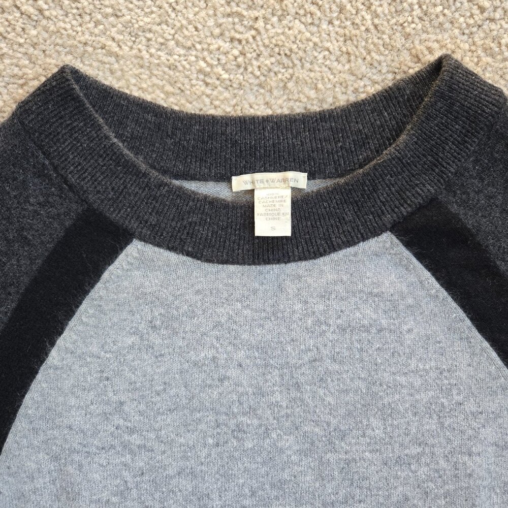 White & Warren Cashmere Sweatshirt Sweater - Picture 3 of 9